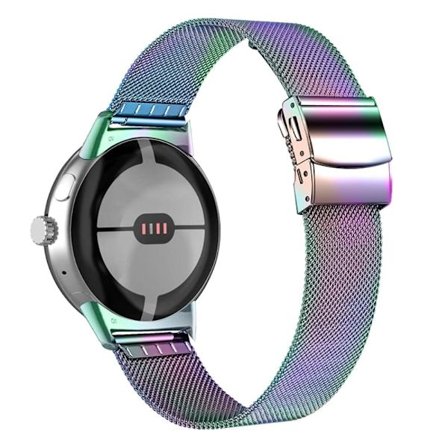 Google Pixel Watch milanesisk rustfritt stålrem - Fargerik