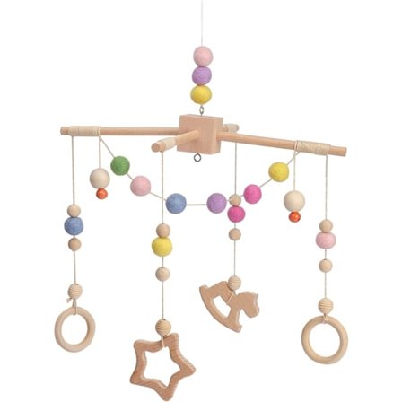 baby mobil baby trä vindlek, baby vindspel nyfödd barnrumsinredning - Sti