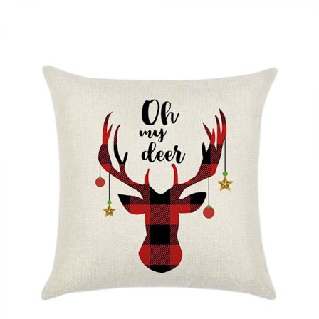 Joulukoristetyynyt - Joulukuusi, Lumimies, Poro, Koti Sisustus, Tyynynpäällinen, 18x18 Tuumaa, 2 Pakkausta, Joululahjat