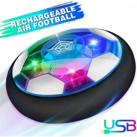 Baztoy Air Power Football, genopladelig børnelegetøjs fodbold med LED lys Hover fodbold fodbold spil Fødselsdagsgave