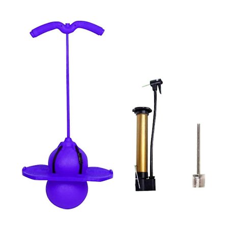 Pogo Sprettball med Håndtak og Ballpumper Hoppeleke Pogo Maksimal Belastning 100 kg Egnet for Barn Voksen 2025[D]