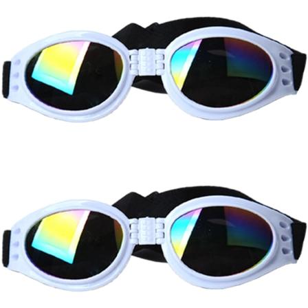 Hunde Goggles Hund Solbriller Justerbar Stropp for UV Solbriller