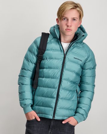 Peak Performance Jr Tomic Insulated Hood Jacket Türkis Jacken Jungen - Kids Brand Store