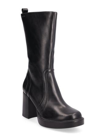 Woms Boots Korkeavartiset Saapikkaat Musta Tamaris