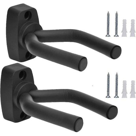 2 stk Universal Gitarholder Gitar Henger Gitar Veggfeste Gitar Vegg Henger