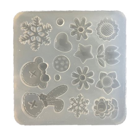 Korvakorut Riipus Silikonimuotti Kukka Sydän Korut Hartsivalumuotit Korujen Valmistukseen