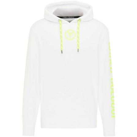 Carlo Colucci, Hoodie Cargnello Wit, Heren, Maat:S