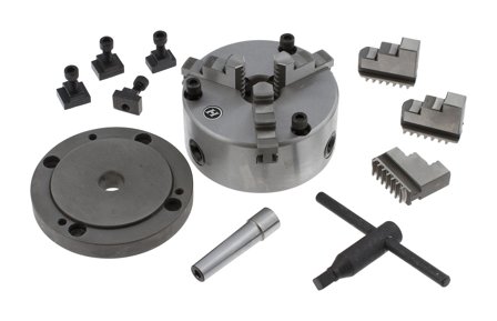 PELA 170661 3-ryggschuck med flens 125 mm til HV150, Maskintilbehør & forbruk