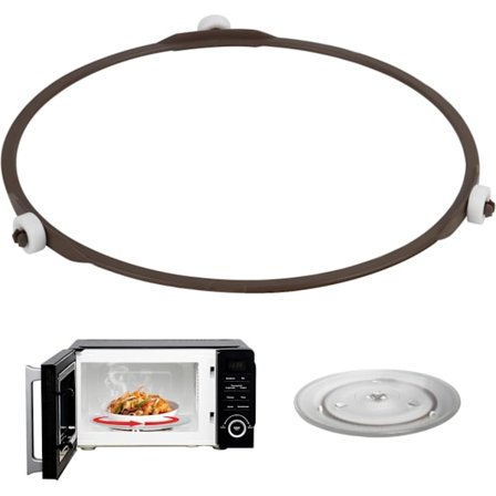 Mikrobølgeovn Ring, Mikrobølgeovn Drejeskive Ring, Universal Mikrobølgeovn Rulle Ring, til Glas Drejeskive, til Bundplade, Drejelig Ring (17,8 cm)