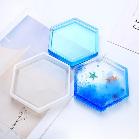 Coaster Resin Silikon Cup Mat Pad Mold