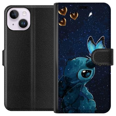 Apple iPhone 15 Lompakkokotelo Stitch perhonen