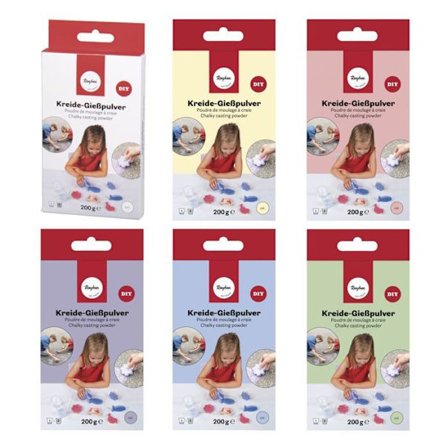 Gør-det-selv kridtpulver - 6 farver