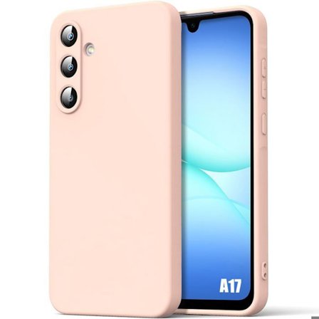 Beskyttelsesskal - BOOLING - til Samsung Galaxy A17 4G/5G - Blødt Silikone Anti-Ridser - Lyserød