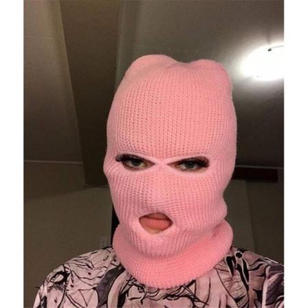 Gul Balaklava Skidmask Rånarluva