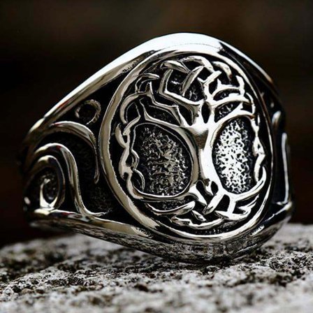 Ring - Norse Mythology - Yggdrasil - Stainless steel - High quality