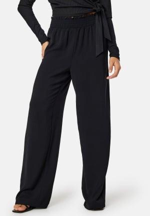 Bubbleroom - Matilde Regular Trousers XS - Black - Byxor - Dam