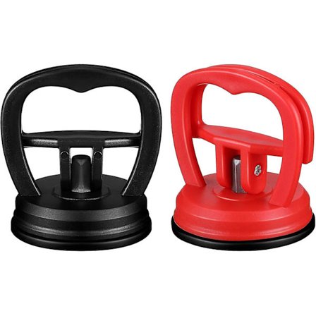 2 stk. Bilbuler Reparationsværktøjer Sugkop Buler Trækkere Bilbuler Håndtag Løfter Buler Trækkere Fjernere til Bilbuler Reparation, Glas, Fliser, 