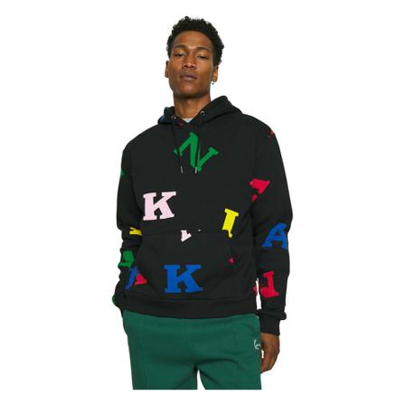 Karl Kani, Retro Logo Multicolor Zwart, Heren, Maat:L