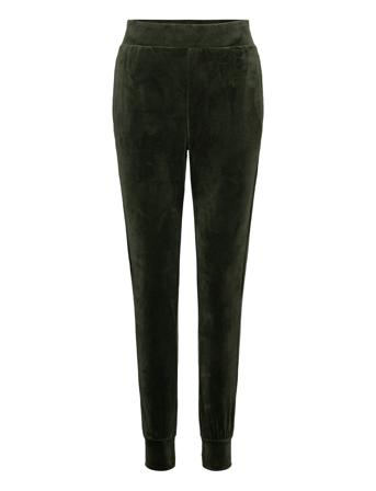 Jogger Slim Velours Urban Trousers Joggers Grønn Hunkemöller*Betinget Tilbud