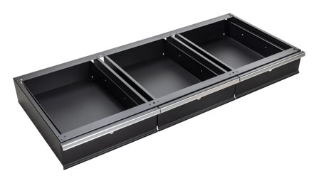 PELA 531822 Skuffesett til arbeidsbenk, svart, Garasjeinnredning & oppbevaring