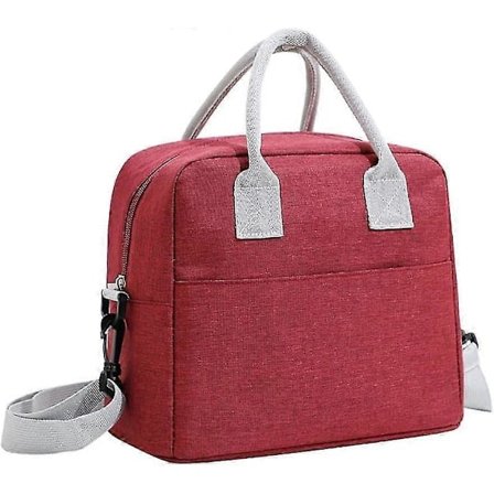 Eristetty lounasrasia Uudelleenkäytettävä lounasrasia toimistoon, töihin, kouluun, piknikille, rannalle, pehmeä, tiivis koululounasrasia lapsille, 