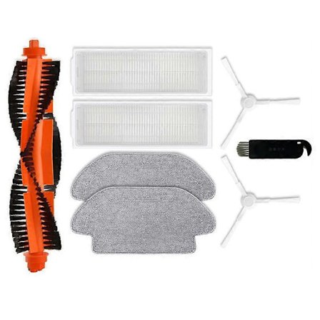 Til Xiaomi Robotstøvsuger S10 S12 B106GL Hovedbørste Sidebørste Hepa Filter Moppeklud Reservedele-FA-