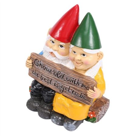 Have Statuer i Resin Kunst Dekoration Gnome Par Skulptur Udendørs Dekoration Ornamenter Gaver