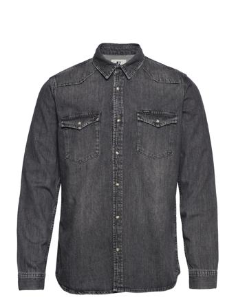 Men`s Shirt Ls Skjorte Casual Grå Garcia