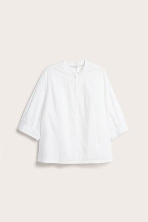 Kappahl | Bluse med puffermer Hvit 2XL | Hvit