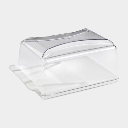 Pojemnik na ser Nordiska Plast, przezroczysty/biały, 240 x 165 x 105 mm - Jachtowa