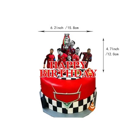 Cr7 Jalkapallo Syntymäpäiväjuhlien Koristesetti Banneri Lateksi Ilmapallo Tausta Kakun Koriste Juhlatarvikkeet