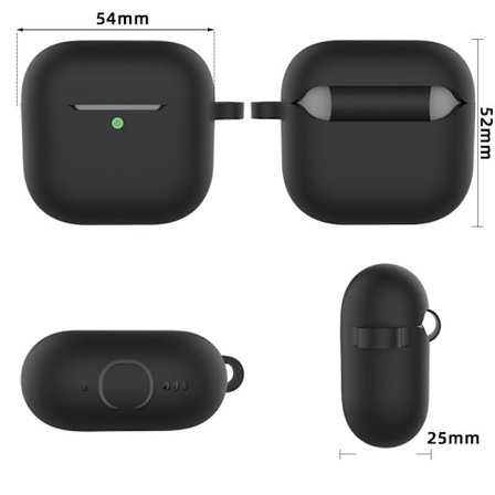 AirPods-fodral med nyckelring och tillbehör AirPods 4 Flat