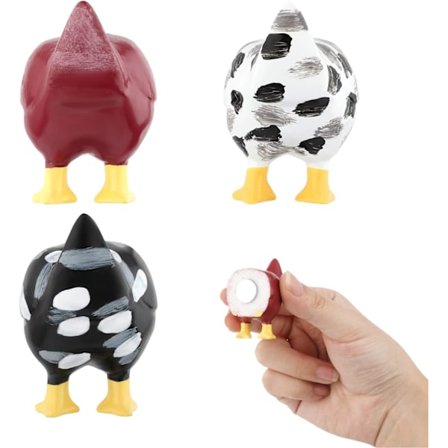 3 st kyckling kylskåpsmagneter, roliga magnetiska kyckling kylskåpsdekorativa kyckling kylskåpsmagneter presenter till barn vänner grannar