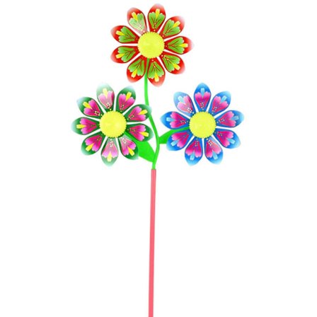 Blommig Vindsocksleksak DIY-kit Färgglada Snurror För Barn Utomhus För Lek Gård D