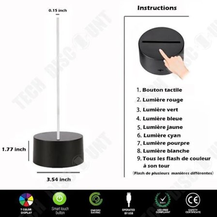 Rød 3D Dinosaur LED Nattlampe for Barneromsdekor [D]