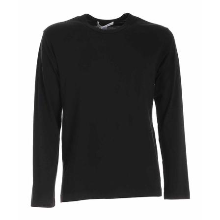 Comme des Garçons, Logo long sleeve t-shirt Czarny, Mężczyzna, Rozmiar: S