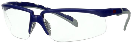 3M Solus 2000 Skyddsglasögon Blå/grå skalm, klar lins, Personligt skydd