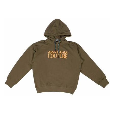 Versace Jeans Couture Cotton Brushed Fleece Sweatshirt Grøn, Herre