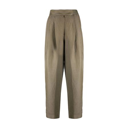 Federica Tosi, Pleat-detail trousers Beżowy, Kobieta, Rozmiar: S