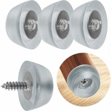 24 stk. gummiføtter med skrue - Silikon stolbein - Sklisikre møbelbeskyttere - Fuktsikker