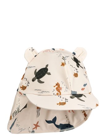 Liewood Senia Sun Hat With Ears - Cream - 3-6M