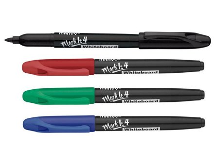 Marvy Whiteboardpenna rund 4/fp - Lyreco - Kontorsmaterial - Pennor - Whiteboardpennor - Rund spets