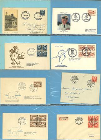 Grønland til 1984 - FDC samling i 2 ringbind