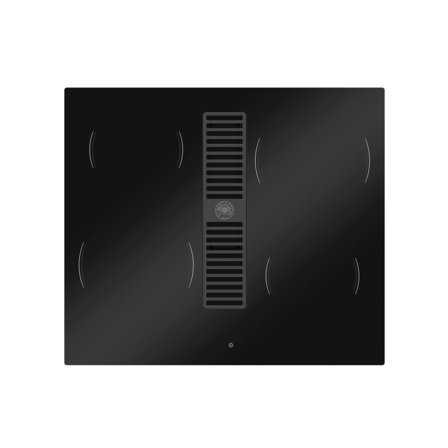 Bertazzoni P604ICH30NP Induktionskogeplade med integreret emhætte 60 cm, 4 zoner - Sort, glas | KitchenOne
