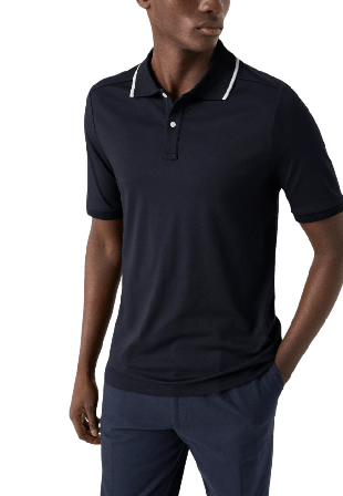 Eton Polotröja Skjortor Herr Blå XS