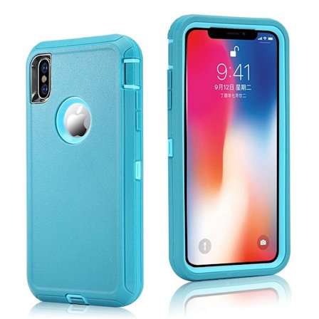 iPhone Xs Max stötsäkert hybridfodral - Blå