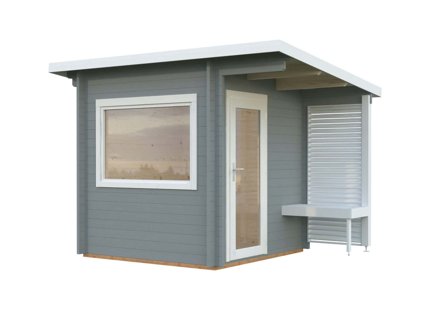 Palmako Sanna Bastu 4,4 m², Invändig 4,1 m², ljusgrå + vit, Pooler & utebad