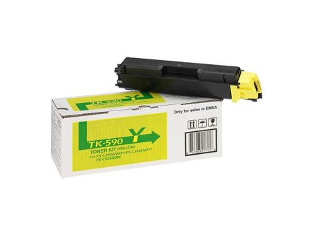 KYOCERA Toner, TK-590Y, gul, singelförpackning, 0T2KVANL - Lyreco - Toner och bläck - Tonerkassetter - Toner Kyocera