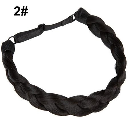 Syntetisk pannebånd 3-tråds fletter hår 2 2