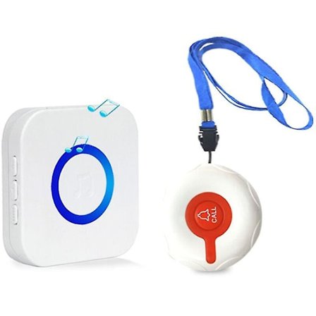 Hjemmealarm Alarm Trådløs Genopladelig Patient Ældre Personlig Alarmsystem Og Nødkald Knap Pager Alarm Til Barn Og Handicappede Og Gravide